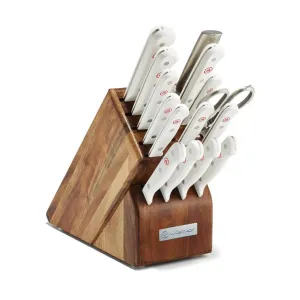 Wusthof Gourmet 16-Piece Block Set - White Handles